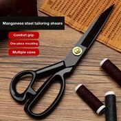 Resim 25,4 cm Profesyonel Terzi Makası, Manganez Çelik Bıçak - Kumaşlar için Keskin, Giysi ve Ofis Kullanımına Uygun, Dikiş Aksesuarları, Ergonomik Sap | Dayanıklı Makas 