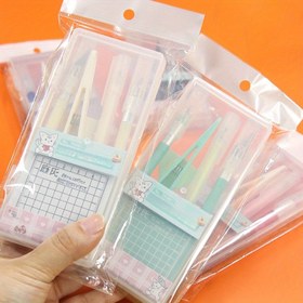 Resim Kesme Pedli, Hassas Gravür Bıçağı Etiket Dağıtıcısı ile DIY El Sanatları Aracı Seti, El Sayımı ve Yaratıcı Projeler için İdeal, Açık Organizatör Kutusu İçerisinde Çoklu Araçlar, Sanat Aracı ve Çizim Kutusu 