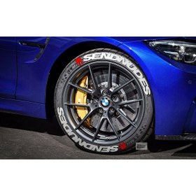 Resim Performance Stickers Lastik Yazısı SendNudes Araç Lastik Stikeri 25mm Lastik Sticker 8adet Tüm Lastik Yanaklarına Uyumlu 