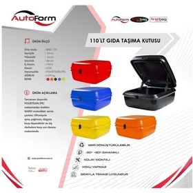 Resim Motosiklet Servis Kurye Çantası Midi Box Mavi 110 Litre 