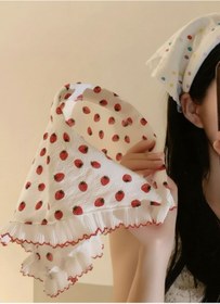 Resim mirkidsclub French Style Taçlı Üçgen Bandana / Taç 