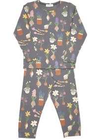 Resim Macawi M1307 Unisex Desenli Çocuk Pijama Takım 