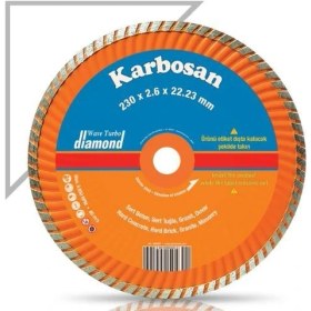 Resim Karbosan Turbo Kanallı Elmas Kesici 230 