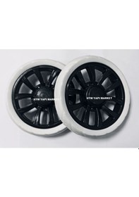 Resim Kalite - 2 Adet - Pazar Arabası Tekerleği Telli 