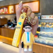 Resim Silver1 Elbise Bez Kumaş Anahtarlık Çanta Çekicilik Karikatür Bebek Araba Çekicilik Zarif Kolye (Yurt Dışından) 