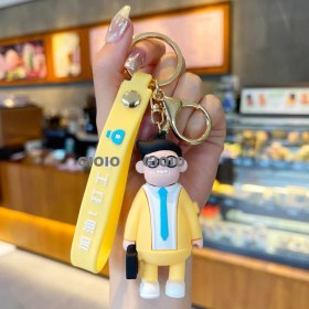 Resim Silver1 Elbise Bez Kumaş Anahtarlık Çanta Çekicilik Karikatür Bebek Araba Çekicilik Zarif Kolye (Yurt Dışından) 