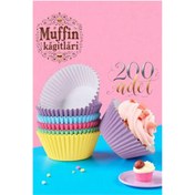 Resim ÖYKÜ VE YİĞİT Muffin Kalıbı - Muffin Kağıdı - Muffin Kek Kalıbı 200 Adet 