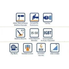 Resim Tecnomec Cupel 165 160 Amper Inverter Kaynak Makinesi G Box 