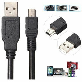 Resim Wozlo 5 Pin Mini Usb Kablo Mp3 Fotoğraf Makinesi Kamera HDD Harddisk Navigasyon Kablosu 30 CM 