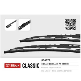 Resim Cosmotex Silecek Süpürgesi Telli Tip 550-500 Mm Ford Connect, Renault Megane 1, Renault Symbol Yeni 