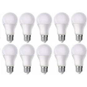 Resim 9 Watt Led Ampul E27 Smd Enerji Tasarruflu Beyaz Renk 10 Adet 