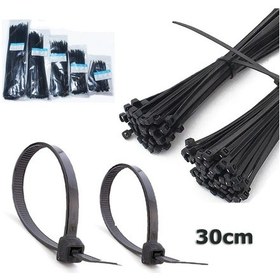 Resim 3.6 300Mm - Siyah - 30Cm Kablo Bağı Cırt Kelepçe 