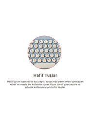 Resim Torima Bluetooth Kablosuz Klavye Mouse Seti TMK08 