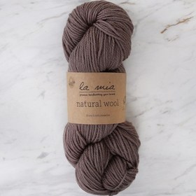 Resim La Mia Natural Wool Açık Kahverengi El Örgü İpi - H5 - 33604 