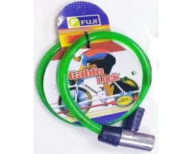 Resim Fuji Çift Anahtarlı Bisiklet Kilidi Motor Kask Kilid 65 cm Tekli 