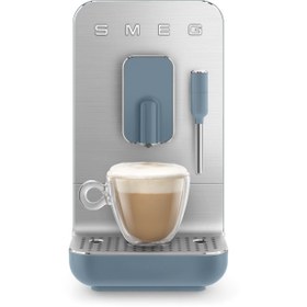 Resim Smeg Mat Fırtına Mavisi Otomatik Espresso Kahve Makinesi 
