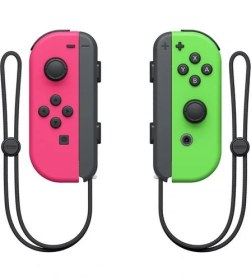 Resim Nintendo Switch Joy-Con Controller İkili Neon Yeşil ve Pembe 