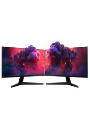Resim ROGAME Intel I5 13400f 16gb 1tb M2 4gb Gtx1650 Çift 24" Monitörlü Oyun Bilgisayarı (GAMİNG SET) 