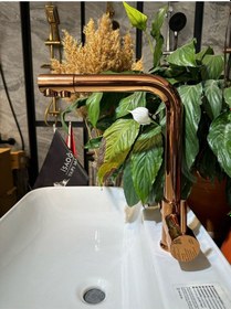 Resim İsaoğlu Yapı Bronz Mutfak Bataryası Arıtmalı Evye Musluğu Bakır Bronz Armatür Arıtıcılı Bakır 