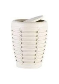 Resim Primanova Palm Çöp Kovası Klozet Fırçası Bej Krem 