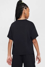 Resim Nike G NSW TEE GRAPHIC STAR Siyah Kız Çocuk Kısa Kol T-Shirt 