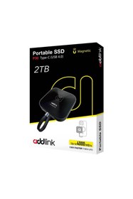 Resim ADDLINK P30 2TB 4000-3600 MB/s USB 4.0 (40Gbps) Type-C Portable Taşınabilir SSD AD2TBP30B4K 