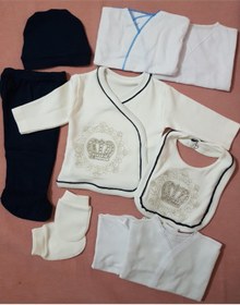 Resim Bebenne Taşlı 10lu Bebe Zıbın Takımı 