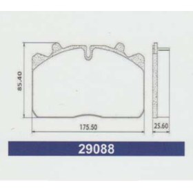 Resim MARTIBALATA 29088 MAN M2000 - 12.153-12.163 BALATA 