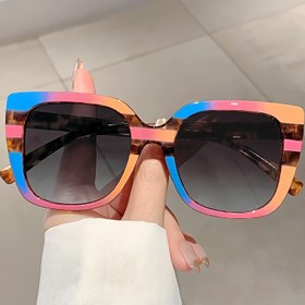 Resim Kadınlar İçin Kedi Gözü Kare Moda Dekoratif Gözlükler 