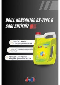Resim Doill Konsantre - Saf Flore Sarı RX-TYPE D Antifriz - G11 3 L 