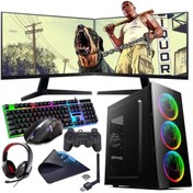 Resim ROGAME I5 10400F 16GB 240SSD 1TB HDD 4GB GTX1050TI Çift 24" Monitörlü (Gaming SET) 