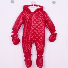 Resim Kırmızı Mikro Kozmonot Eldiven Patikli Astronot Tulum Kırmızı 