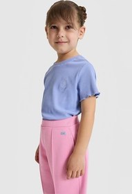 Resim U.S. Polo Assn. Kız Çocuk Lila Tişört Basic 50325610-VR245 