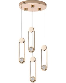 Resim Beckett 4'lü Kristal Top Başlıklı Gold Sarkıt Led Avize Gold 