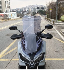 Resim Motocam Sym Adx 250 Ön Cam 2024-2026 Model 75cm Füme Renkli 4mm Uzun 