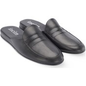 Resim Buzz Erkek Siyah Lüks Rahat Hafif Konforlu Misafir Ev Terlik Siyah 