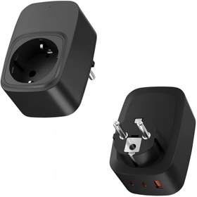 Resim SMAYLİNG Akıllı Duvar Prizi – 3 Port, Hızlı Şarj Uyumlu, Kompakt Tasarım 