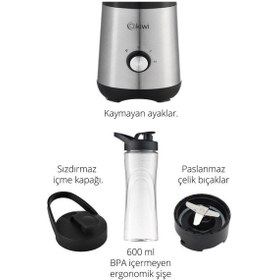 Resim Kiwi KSB-2240 500 W Standlı Paslanmaz Çelik Blender 