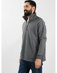 Resim Unisex Balıkçı Yaka Antrasit Sweatshirt Çok Renkli 