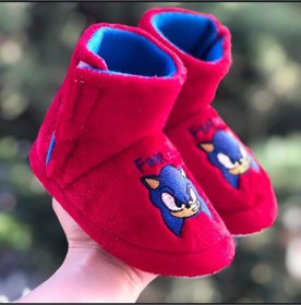 Resim Pandalina Cırtlı Çocuk Panduf Kaydırmaz Taban Hızlı Çocuk Figürlü Terletmez Üşütmez Anaokulu Kreş Ev Pandufu 