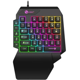 Resim Dongjing 35 Tuşları Tek Elle Tek El Mini Oyun Klavyesi Usb Ultra 