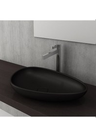 Resim Bocchi Etna Çanak Lavabo 58 CM Mat Siyah 1114-004-0125 