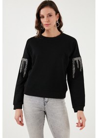 Resim Fashion Friends Bayan Sweat 24k0101k1 Siyah Siyah 