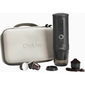 Resim Outin Outın Nano Taşınabilir Espresso Makinesi Seyahat Hediye Seti 