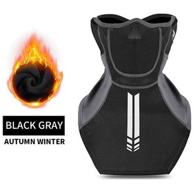 Resim Batı Bısıklet Kış Termal Bisiklet Maskesi Eşarp Güvenlik Yansıtıcı 4 Filtre Katmanları Çok Fonksiyonlu Binme Yüz Koruma 