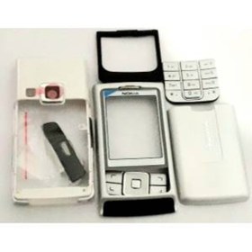 Resim Nokia 6270 Kasa Kapak Tuş Takımlı Gümüş Renk 