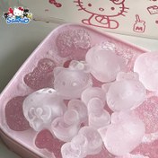 Resim Sanrio için for hello kitty Silikon Buz Küpü Tepsisi Kapaklı - Sevimli Karikatür Kedi ve Kurdele Şekilleri, Eğlenceli ve Yaratıcı Hediyeler İçin Esnek DIY Buz Kalıbı, Tatiller ve Özel Günler İçin Pembe Buz Küpleri 