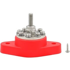Resim 5/16 İnç M8 Rv Yat 2 Adet M5x20 Vidalı 8 Terminal Saplaması Kırmızı 