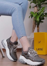 Resim layki Hella Gri Renkli Kadın Spor Ayakkabı 