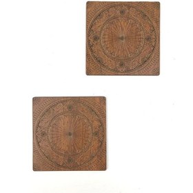 Resim Bardak Altlığı Model -43 Kahverengi 